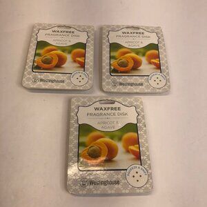 Westinghouse Waxfree‎ Apricot & Agave Home Fragrance Disks Lot of 3 NEW